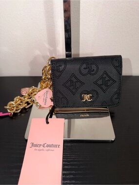 Juicy Couture Top Notch CC Key Fob NWT Liquorice